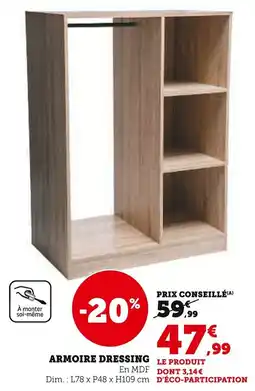 Super U Armoire dressing offre