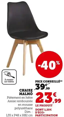 Super U Chaise malmö offre