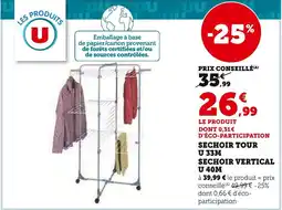 Super U Sechoir tour u / sechoir vertical u offre