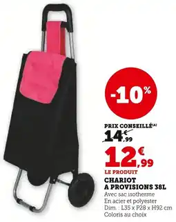 Super U Chariot a provisions offre