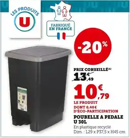 Super U Poubelle a pedale u offre