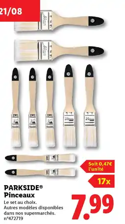 Lidl PARKSIDE Pinceaux offre