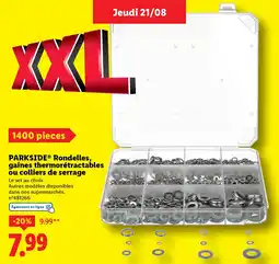 Lidl PARKSIDE Rondelles, gaines thermorétractables ou colliers de serrage offre