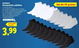 Lidl ESMARA Socquettes adultes offre