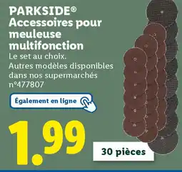 Lidl PARKSIDE Accessoires pour meuleuse offre