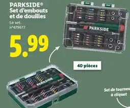 Lidl PARKSIDE Set d'embouts et de douilles offre