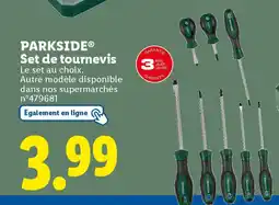 Lidl PARKSIDE Set de tournevis offre