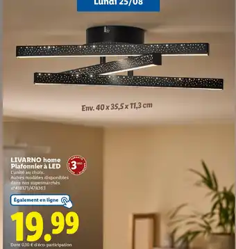 Lidl LIVARNO HOME Plafonnier à LED offre