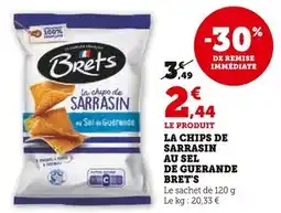 Super U BRET'S La chips de sarrasin au sel de Guerande offre
