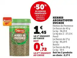 Super U DUCROS Herbes de provence offre