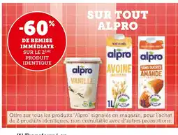 Super U ALPRO -60% DE REMISE IMMÉDIATE SUR LE 2ÈME PRODUIT IDENTIQUE SUR TOUT ALPRO offre