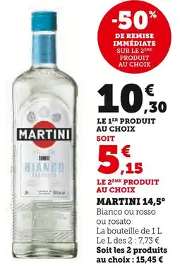 Super U Martini Martini 14,5° offre