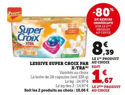 Super U X-TRA Lessive super croix offre