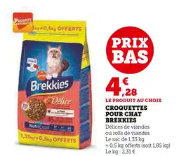 Super U BREKKIES Croquettes pour chat offre
