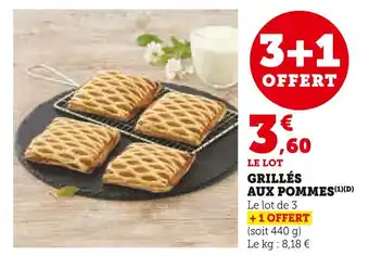 Super U Grillés aux pommes offre