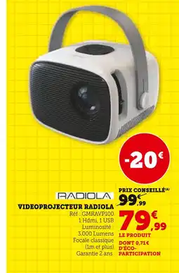 Super U Radiola Videoprojecteur offre