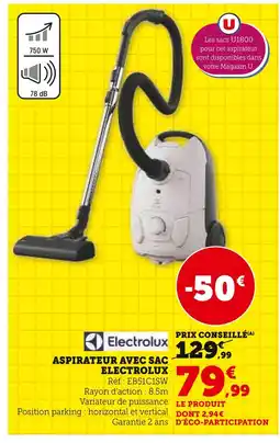 Super U Electrolux Aspirateur avec sac offre