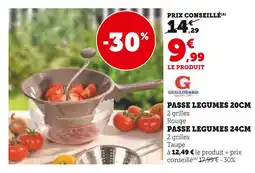Super U GUILLOUARD PASSE LEGUMES 20CM offre