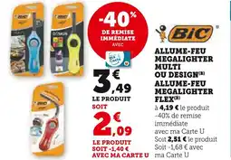 Super U Bic Allume-feu Megalighter offre