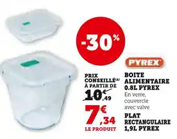 Super U PYREX Boite alimentaire 0.8L offre