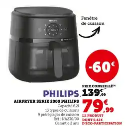 Super U PHILIPS Airfryer Serie 2000 offre