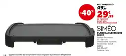 Super U Siméo Plancha electrique offre