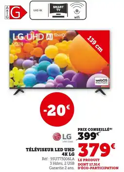Super U LG Téléviseur LED UHD 4K offre