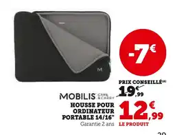 Super U Mobilis Housse pour ordinateur portable 14/16 offre