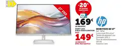Super U HP Moniteur HP 27 offre