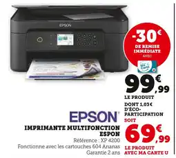 Super U Epson Imprimante multifonction offre