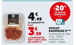 U Express U Poulet basquaise offre
