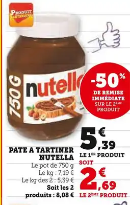 U Express Nutella Pâte à tartiner offre