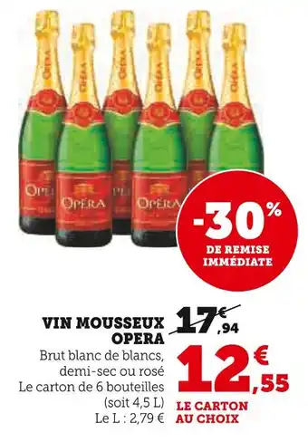 U Express OPERA Vin mousseux offre