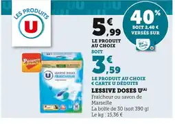 U Express U Lessive doses offre