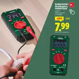 Lidl PARKSIDE Multimètre numérique offre