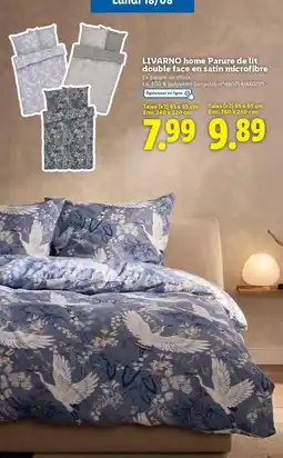 Lidl LIVARNO HOME Parure de lit double face en satin microfibre offre