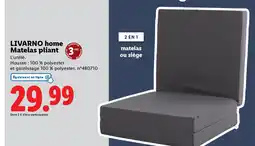 Lidl LIVARNO HOME Matelas pliant offre