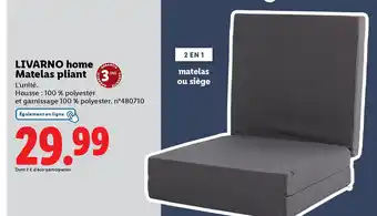 Lidl LIVARNO HOME Matelas pliant offre