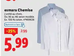 Lidl ESMARA Chemise offre