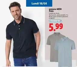 Lidl ESMARA MEN Polo offre