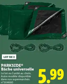 Lidl PARKSIDE Bâche universelle offre
