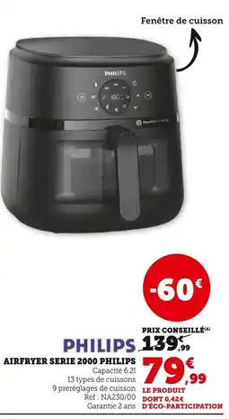 Super U Airfryer serie 2000 philips offre