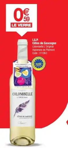 Promocash I.G.P. Côtes de Gascogne offre