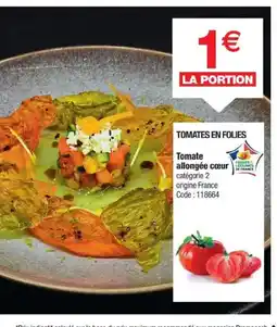 Promocash Tomate allongée cœur offre