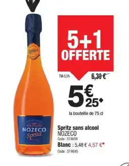 Promocash NOZECO Spritz sans alcool offre