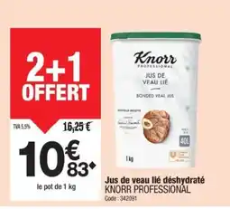 Promocash KNORR Jus de veau lié déshydraté offre