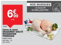 Promocash Cuisses de canard offre