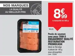 Promocash Pavés de saumon avec peau offre