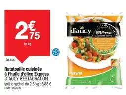 Promocash D'AUCY Ratatouille cuisinée à l'huile d'olive Express offre