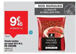 Promocash EN CUISINE Viande hachée pur bœuf 20% M.G. offre